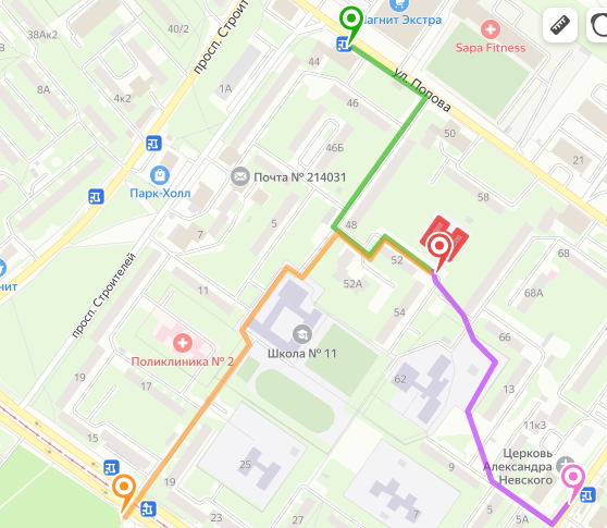 как добраться по карте